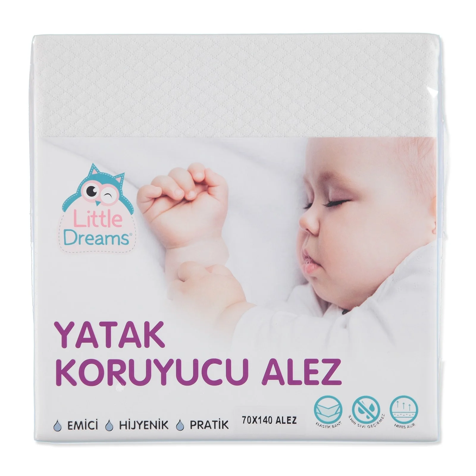 

ebebek Little Dreams Elastic Soft Bed Sheet Protector 70x140 cm