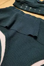Bikini con cintura alta para mujer, conjunto de traje de baño con realce, con tiras, traje de baño adecuado para playa, 2020