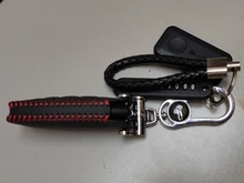 Cuero Luminoso de llave de coche para gran pared Haval Coupe H7 H8 H9 GMW H6, cubierta pequeña a rayas de Color, carcasa del mando a distancia, llavero