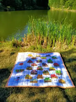 

Seasonal Vegetables and Fruits Baby Kids Play Mats Game Carpet 150x150 World Map %100 Cotton High Quality