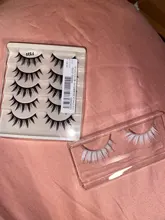 Pestañas postizas japonesas para mujer, 5 pares, largas y gruesas, naturales, de belleza para ojo, extensión de pestañas DIY, cosméticas