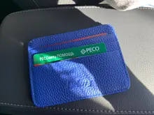 Cartera minimalista delgada de cuero PU, tarjetero pequeño de piel sintética, Tarjetero con ranura múltiple, Color caramelo