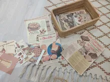 Póster Retro Ins, papel decorativo de pan, 13 hojas, accesorios para fotos, Postales creativas Diy, colocación, Adhesivo de pared de fondo