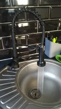 Faucets-Brush Tap Mixers Kitchen-Sink Cold-Water-Crane Hot Spout Brass for Single-Lever-Pull-Out-Spring