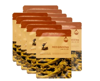 

Fabric mask farmstay visible difference mask sheet red ginseng 23 ml 10 PCs