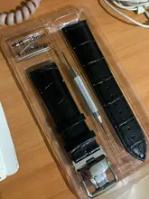 Calfskin-Correa de reloj de cuero de vaca genuino, pulsera de correa de reloj, hebilla de mariposa de repuesto, 12mm-24mm