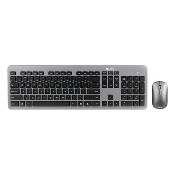 Клавиатура и беспроводная мышь NGS Matrixkit 1600 точек/дюйм черный