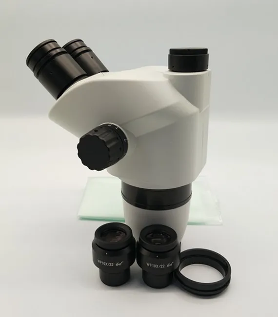 Научный SZN45 6.7x-45x Simul фокус Тринокулярный Стерео микроскоп головка