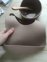 Juego de alimentación de colores para niños, Baberos de silicona de grado alimenticio, plato de bebé, tazón de succión sin silicona, vajilla para niños, babero impermeable, cuchara suelta BPA