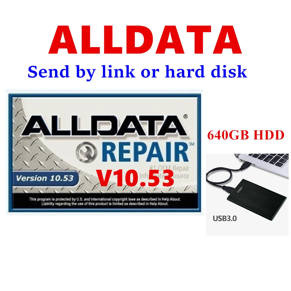 2022 Hot selling Alldata Auto Repair Software 10.53v All data Car Software with tech support for cars and trucks up to 2014 year best car battery tester