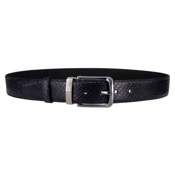 

Men's belt otokodesign 55756 (3.5 cm, blue, genuine leather, python skin)