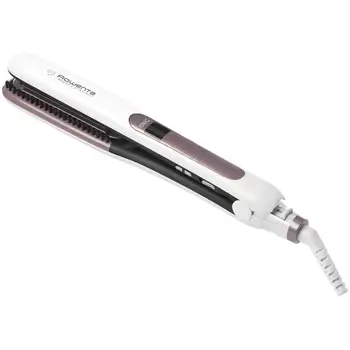

SF7510 Straight or curly hair straightener 2 in 1 Brush & Straight with ion generator white color/rosaROWENTA48.49