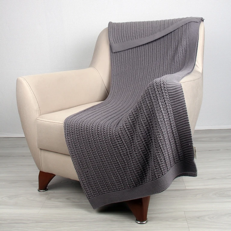 DARK GRAY Betires домашний вязаный бросок - Цвет: DARK GRAY
