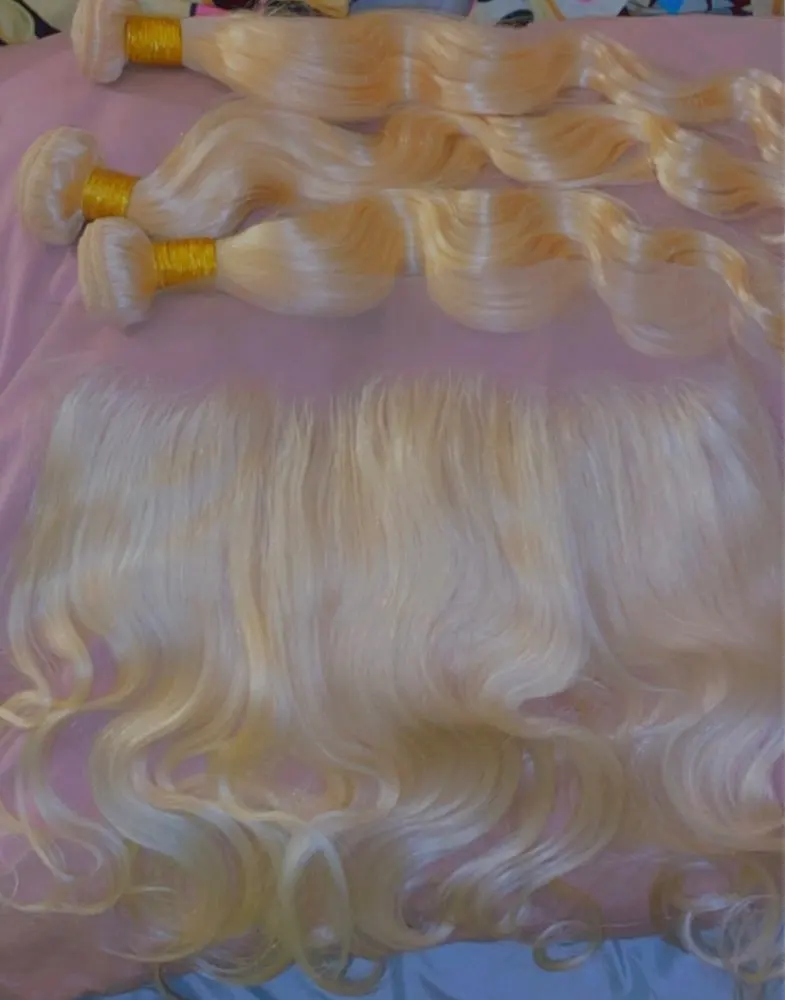 Peruvian 613 Blonde Bundles With Frontal photo review