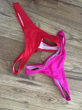 Bikini corto de corte clásico para mujer, traje de baño de dos piezas con corte clásico, con lazos laterales, Tanga brasileña, disponible en 5 tamaños