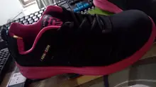 LARNMERN-zapatos de seguridad con punta de acero para hombre, zapatillas de trabajo ligeras, transpirables, antideslizantes, para construcción
