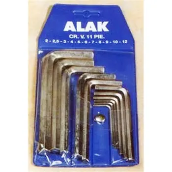 

ALLEN KEY HEXAG. 2,0-12MM C.V. NIQ WING K.S.L 11 PZ