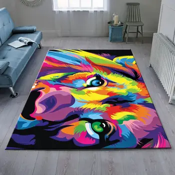 

Lion Patterned Carpet ,Non Slip Floor Carpet,Teen's Carpet,Turkish Rug