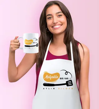 

Personalized Kitchen Of Themed Kitchen Apron Mug Set-2