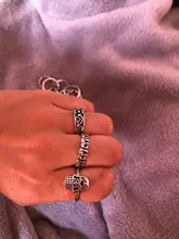 Conjunto de Anillos de nudillo de cristal Vintage para mujer, colgante de luna de loto, anillo bohemio, regalo de joyería