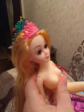 Muñecas de princesa Rapunzel para niños, conjunto para niñas, cuerpo móvil, belleza, largo y grueso pelo rubio, 30CM