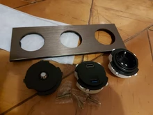 Brushed Socket Audio-Modules Wall-Switch Rj45 Cat6 Black HDMI Aluminum Wallpad L6 Usb-Charger