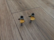 Broca con rodamiento para fresadora de madera, herramienta de carpintería de carburo de tungsteno, vástago de esquina redonda Sobre enrutador, 8mm, 1 Uds.