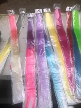 Alileader-extensiones de cabello sintético de 20 pulgadas con Clip, pelo postizo liso con Clips, ombré, productos para el cabello