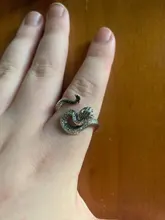 Anillo de serpiente Chapado en plata y Rattlesnake para hombre y mujer, Joyería Moderna de estilo Hip Hop, Punk, para fiesta y motocicleta