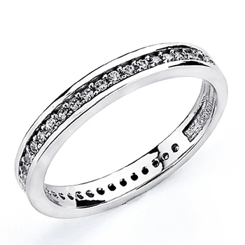 

Alliance 18k White Gold 3mm. Zircons [8031]