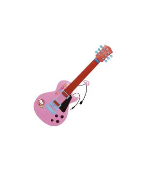 

Guitar with HELLO KITTY microphone