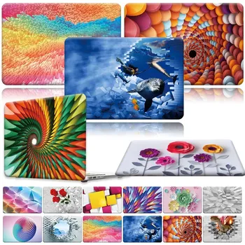 

For Apple MacBook Air Pro Retina 11 12 13 16/13.3 A1369 A1466 Pro 16 A2141/ Air A2179 A1932-3D art Laptop Hard Shell case cover