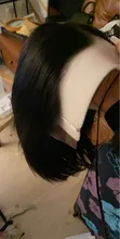 Bob corto peluca recta T malla con división 100% pelucas de cabello humano para las mujeres negras Natural peluca brasileña Remy Pre cierre desplumado pelo