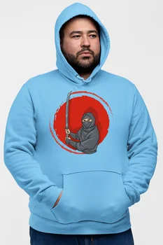 

Angemiel Wear Samurai Ninja Blue Men 'S Hooded Sweatshirt