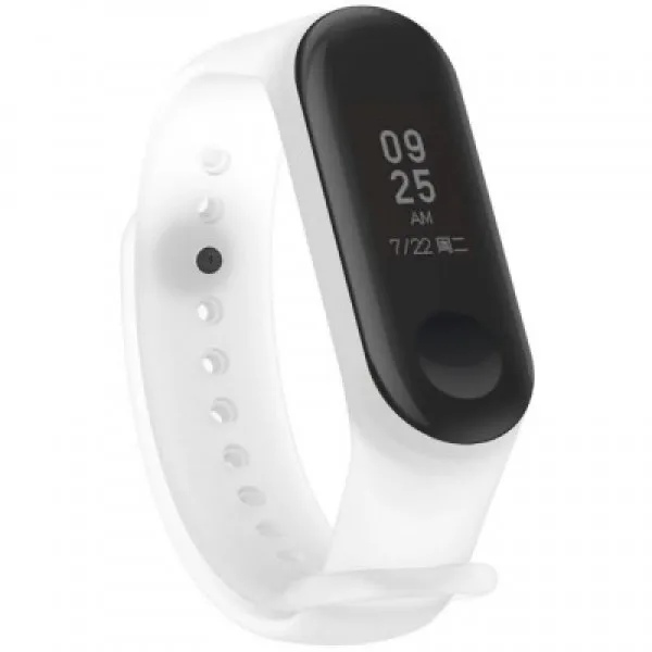 Ремешок силиконовый прозрачный для Xiaomi Mi Band 3/Mi 4 (белый)|Ремешки часов| |