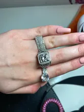 FDLK suntuoso de los hombres de aleación de Zinc de anillo de 2,0 quilates Natural cristal CZ blanco anillo venda de boda de los hombres joyería de fiesta