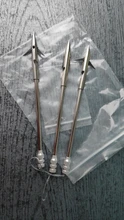 Dardos de pesca de acero inoxidable, Catapulta de tirachinas, puntas de flecha de tiro con arco de cabeza ancha, 3 uds.