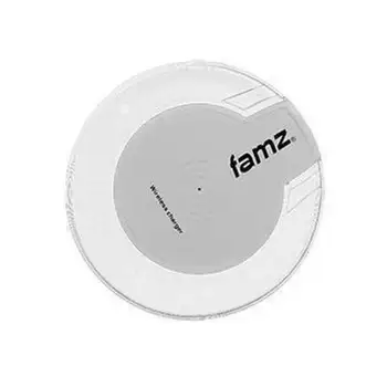 

White QI wireless charging Base with receiver for Android