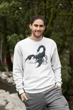 

Angemiel Wear Scorpion White Men 'S Sweatshirt