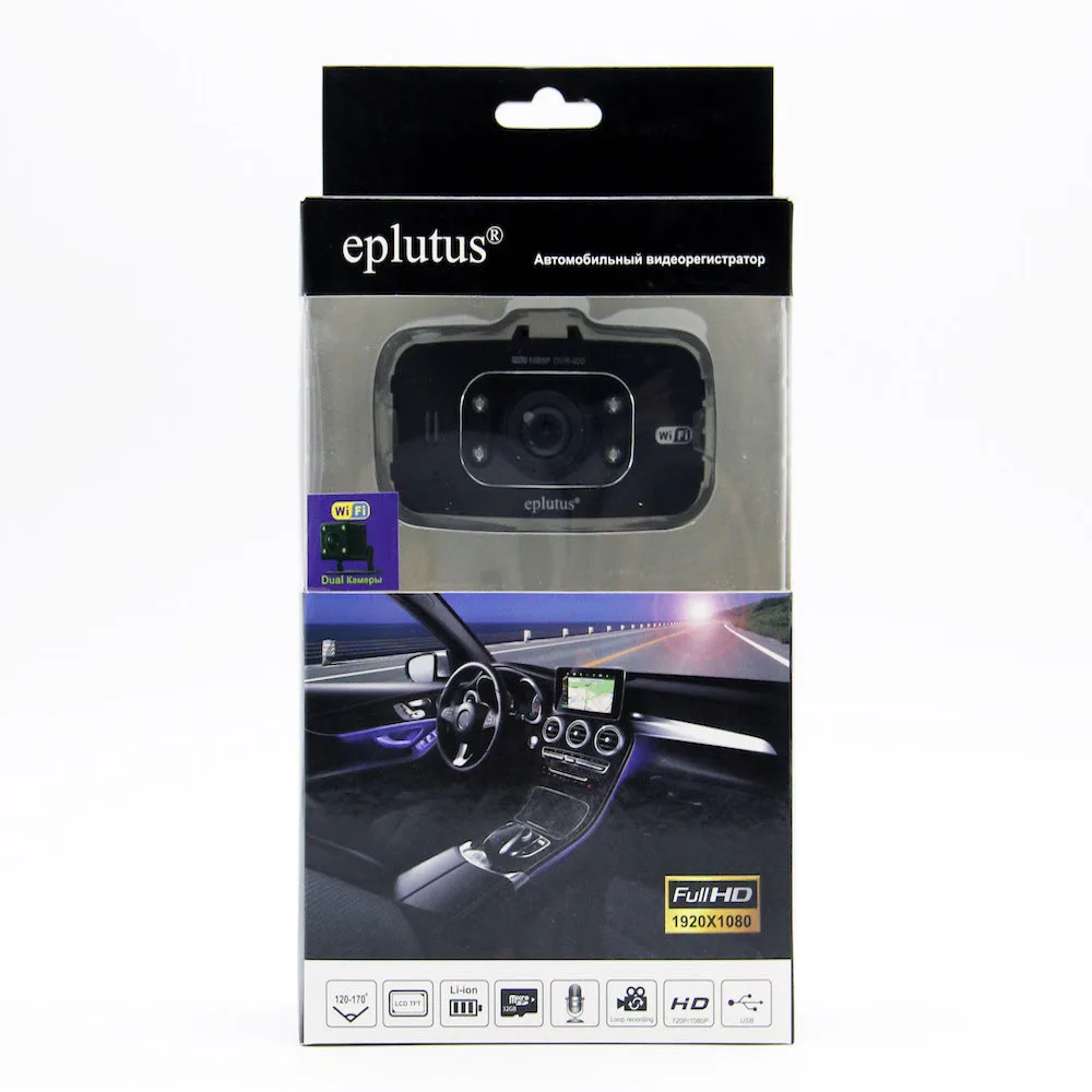 Автомобильный видеорегистратор с 2-мя камерами DVR 920 с WIFI
