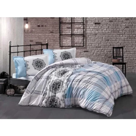 

CLASY TEXTILE DUVET COVER SET DOUBLE SIZE %100 COTTON MADE IN TURKEY MEDUSA SERIES