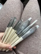 Zoreya marca pelo sintético suave sombra de ojos cepillo mango blanco mezcla rubor labio polvo resaltador maquillaje brochas Set 10 piezas