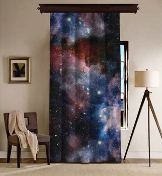 

Cipcici 2001 A Space Odyssey Single Panel Blackout Curtain for Living Room Bed Room Curtains for Window Treatment Thick