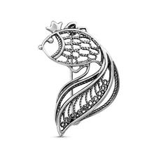 Серебряная брошь Красная пресня 13010310