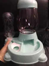 Alimentador automático de mascotas, para perros y gatos, depósito de comida de 2.2L y de agua de 528ml, suministro lento de comida