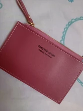 Tarjetero de PU con cremallera para hombre y mujer, tarjetero de Color puro con cremallera para tarjetas de identificación, Tarjeta De Nombre, regalo de vacaciones