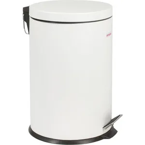 

Bucket-container for garbage (URN) with pedal lime classic white, glossy, metal, with removable inner bucket, 20 L 604949
