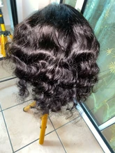 Suelto ola peluca 30 pulgadas frente de encaje pelucas de cabello humano para mujeres 5x5x5 cierre peluca peruana suelta peluca con malla Frontal de la onda suelta peluca Frontal