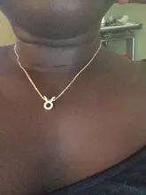 12 collares con signo del zodiaco para mujer, colgante de constelaciones, cadenas de oro, Gargantilla, joyería de moda