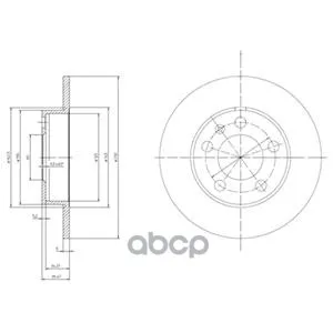Тормозной Диск(В Упаковке 2 Шт Цена За 1 Шт) Delphi арт. BG3034